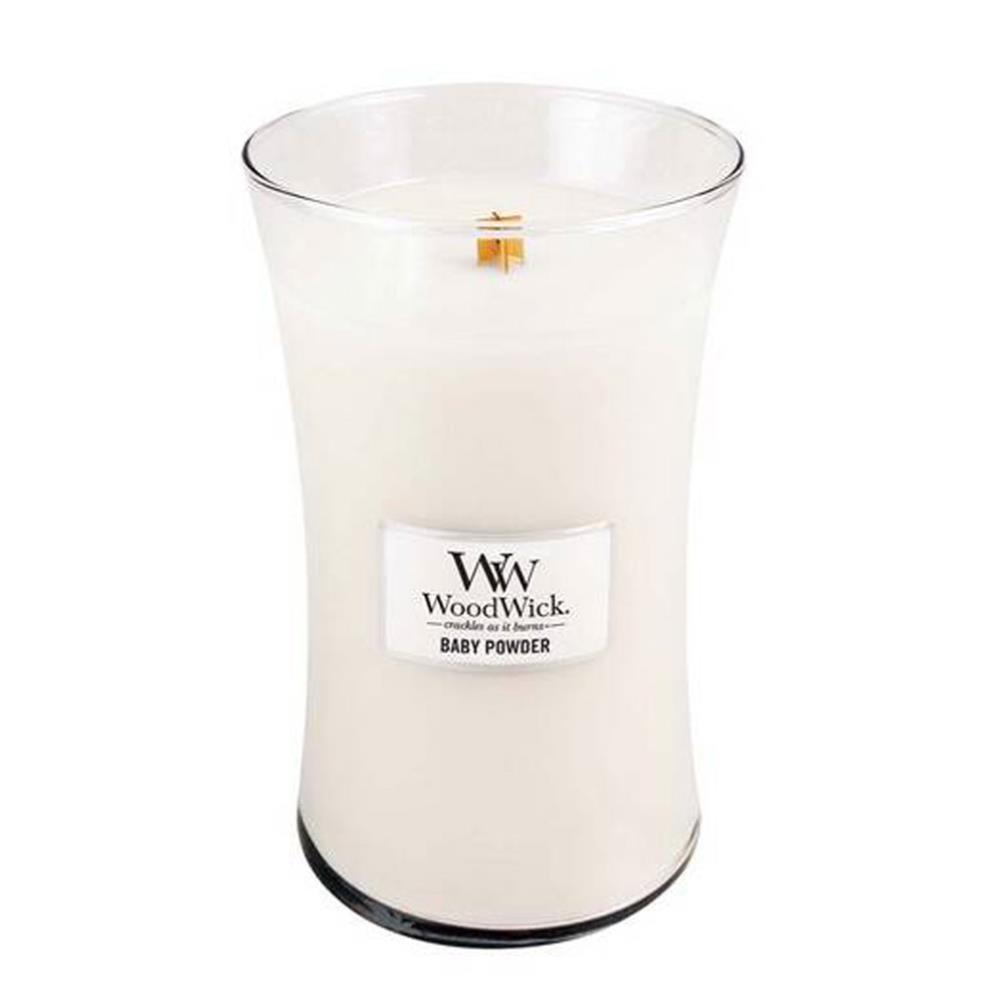 WoodWick Baby Powder Large Hourglass Candle £18.89